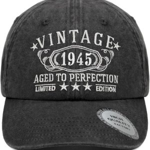 Vintage Birthday Hats For Men & Women, 30th-100th Personalized Gift