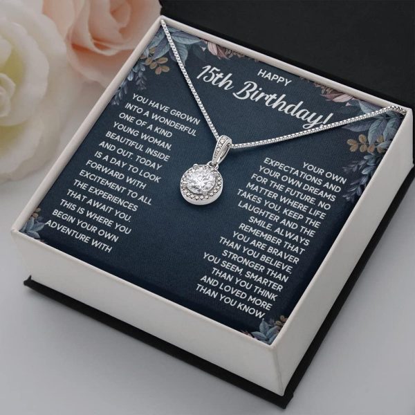 Best Quinceanera Necklace Gift Ideas For 15 Year Old Girls - With Message Card - Image 6