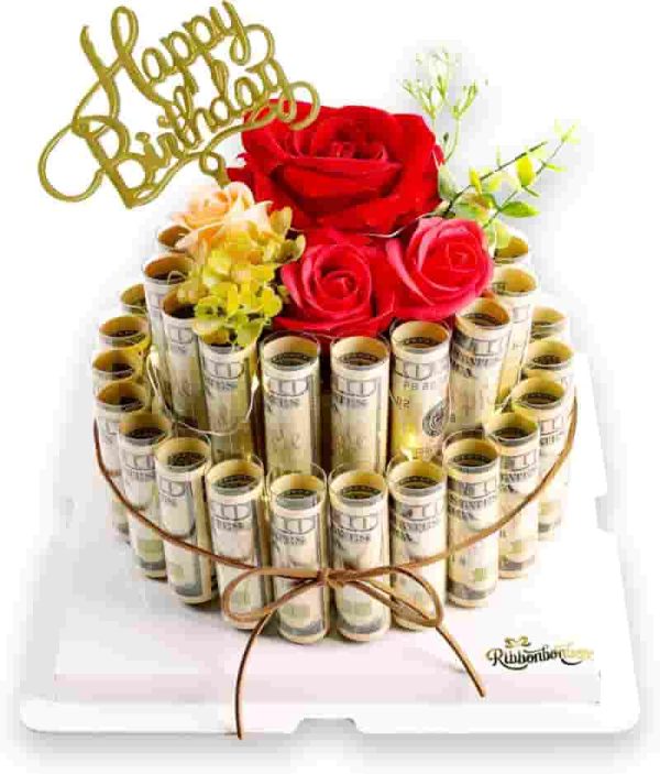 Surprise Money Cake Gift Box - Unique Birthday & Holiday Gift