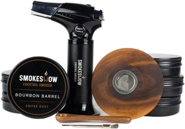 Premium Cocktail Smoker Kit With 6 Wood Chip Flavors