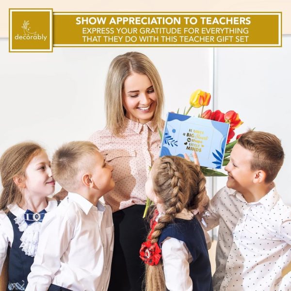 Best Blue Teacher Gift Set - Notebook, Pen & More - Image 5