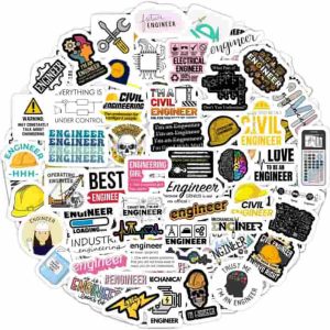 Best Engineering Stickers For Water Bottles & Laptops - Fun Engineer Gift Set