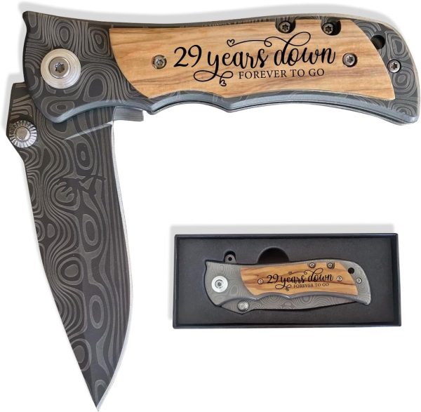 Best 29th Anniversary Gift For Him - Personalized Knife