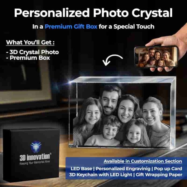 Best 3d Crystal Photo Gift For Mother's Day & Anniversaries - Image 4