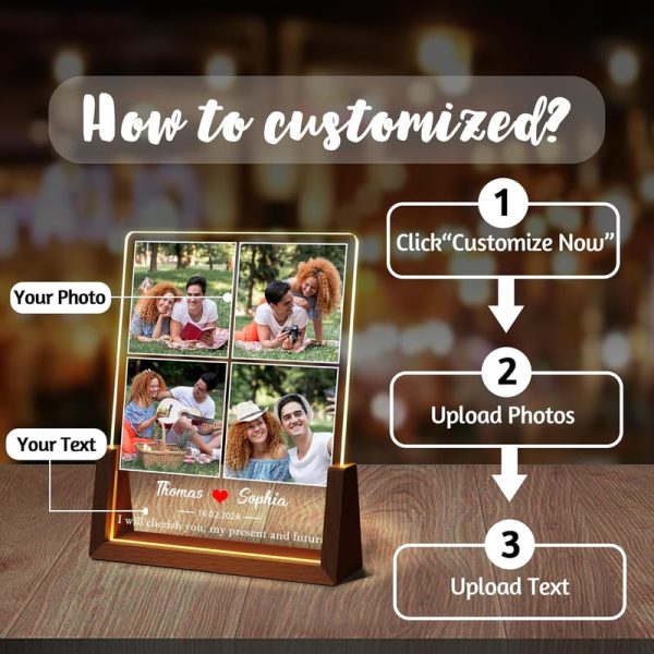 Best Personalized Acrylic Light-up Photo Frame Gifts - Image 3