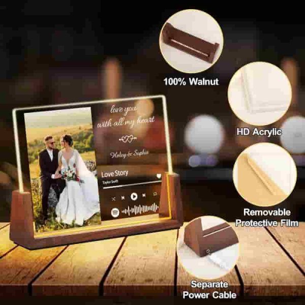 Best Custom Led Spotify Plaque Gift For Couples - Image 5