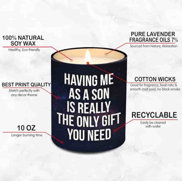 Best Birthday & Christmas Gift Candle For Mom From Son - Image 3