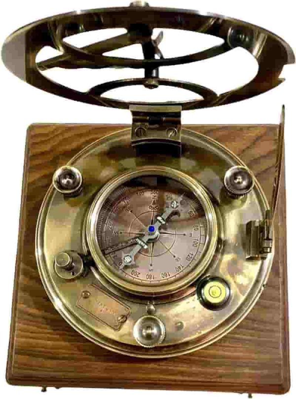 Best Vintage Brass Sundial Clock Gift For Him - Image 6