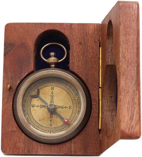 Rii Solid Brass Engraved Compass – Perfect Graduation Gift - Image 2