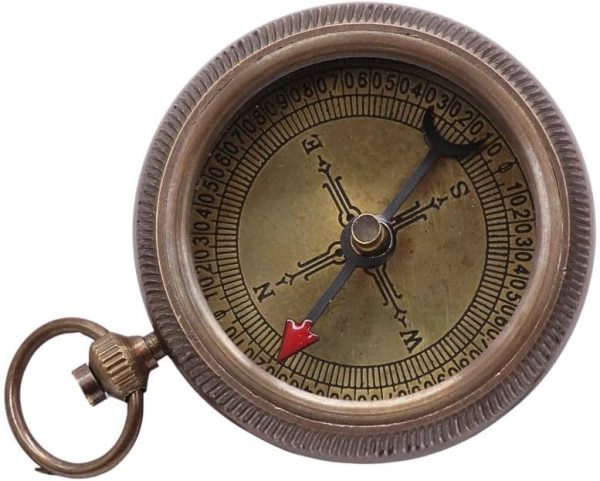 Rii Solid Brass Engraved Compass – Perfect Graduation Gift - Image 3