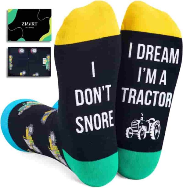 Best Funny Tractor Socks For Men & Teens - Unique Gift