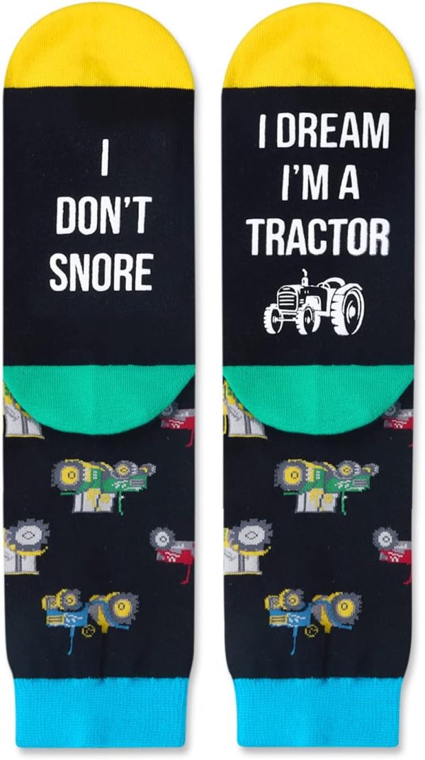 Best Funny Tractor Socks For Men & Teens - Unique Gift - Image 3