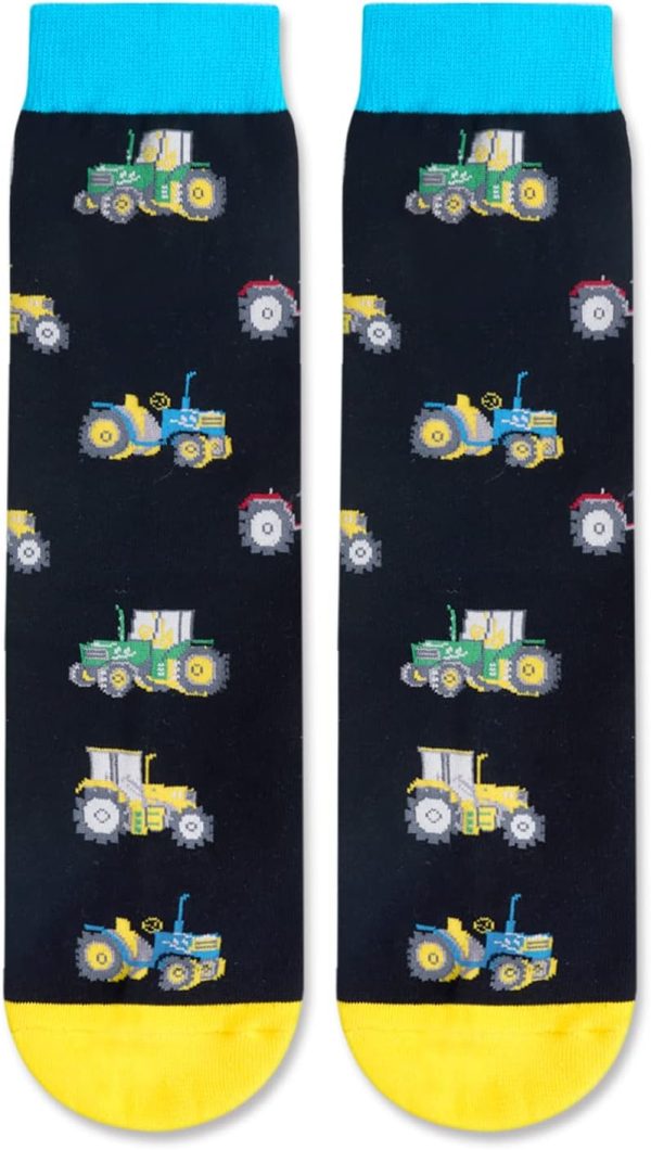 Best Funny Tractor Socks For Men & Teens - Unique Gift - Image 4