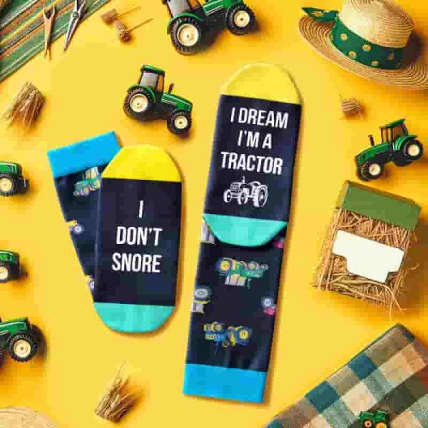 Best Funny Tractor Socks For Men & Teens - Unique Gift - Image 5