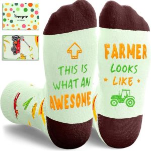 Best Funny Farmer Socks - Unique Gift For Men & Women