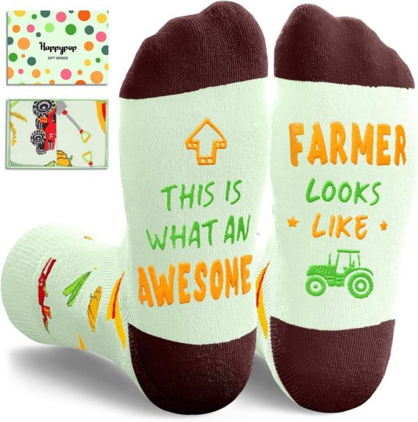Best Funny Farmer Socks - Unique Gift For Men & Women