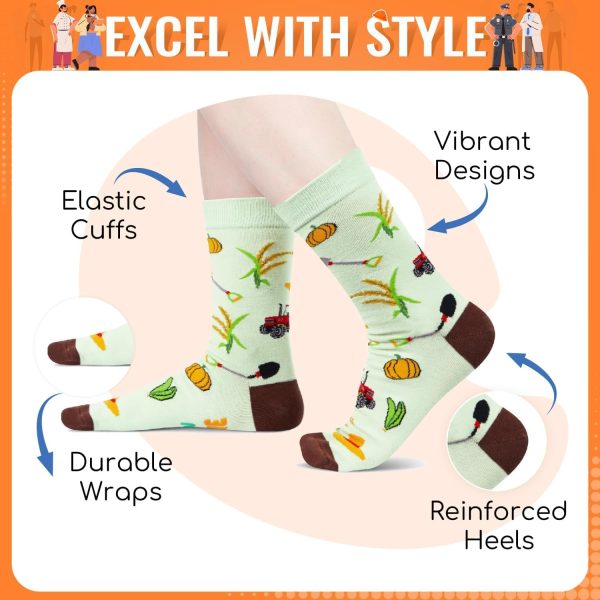 Best Funny Farmer Socks - Unique Gift For Men & Women - Image 2