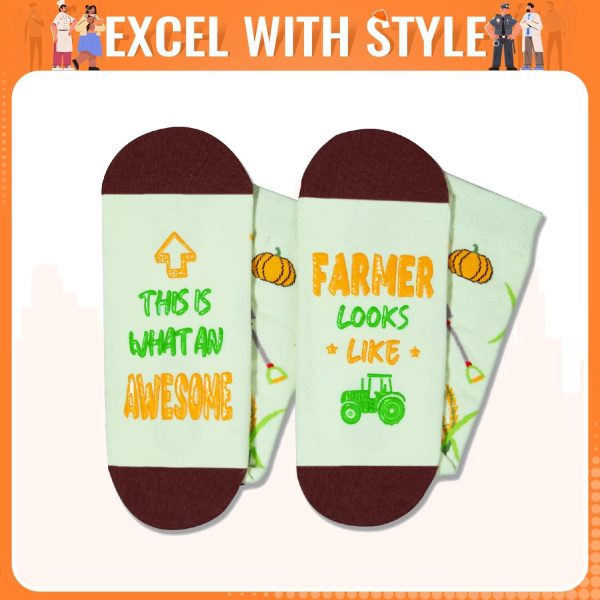 Best Funny Farmer Socks - Unique Gift For Men & Women - Image 4