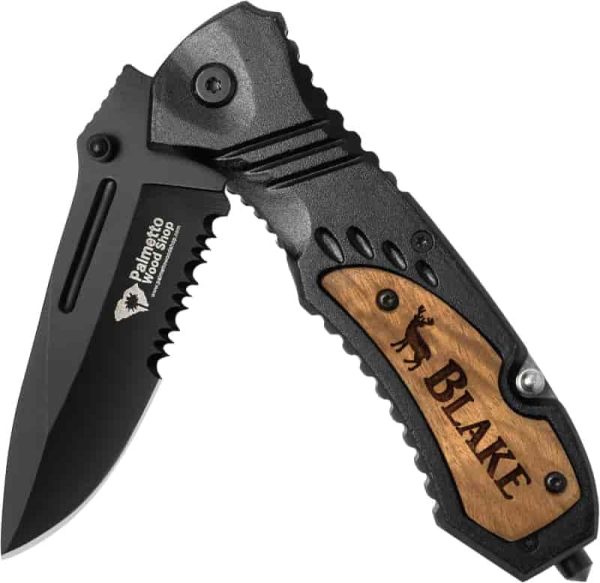 Best Custom Pocket Knife - Engraved Gift For Men | Camping & Hunting
