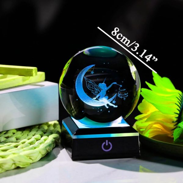 Best 3d Crystal Moon Fairy Gift - Magical Night Light For Her - Image 2