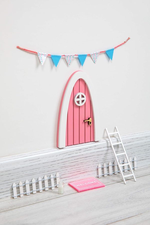 Tooth Fairy Door Kit With Pink Accessories - Magical Gift Idea - Image 2