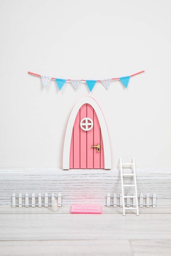 Tooth Fairy Door Kit With Pink Accessories - Magical Gift Idea - Image 3