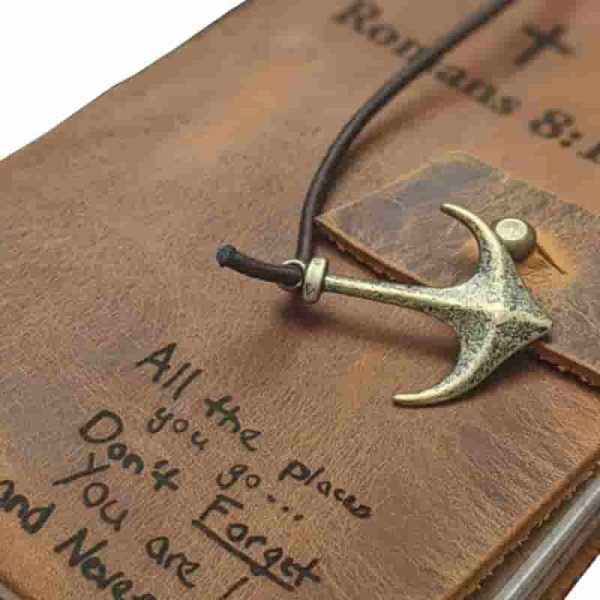Best Personalized Leather Journal - Custom Engraved Notebook