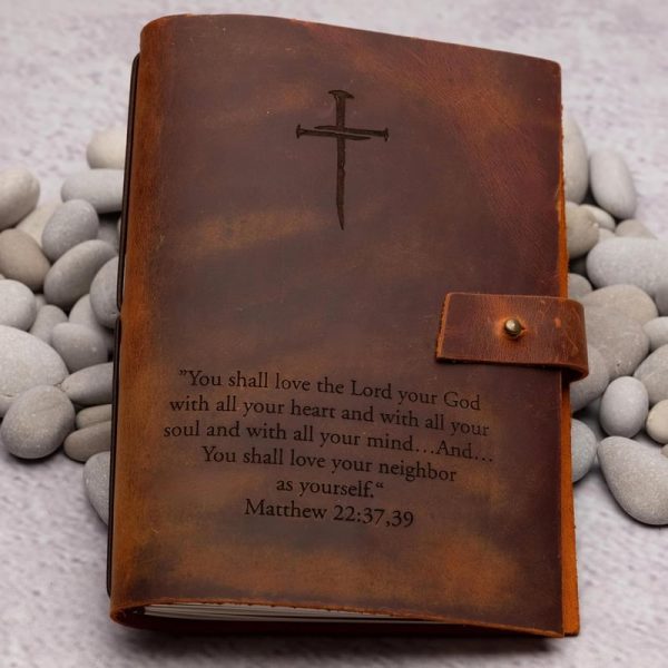 Best Personalized Leather Journal - Custom Engraved Notebook - Image 2