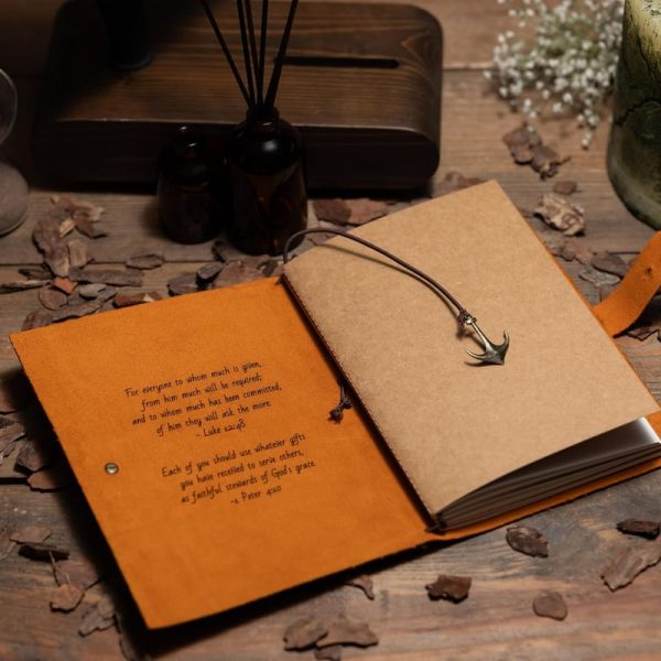 Best Personalized Leather Journal - Custom Engraved Notebook - Image 3