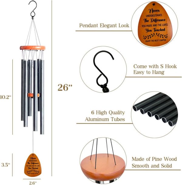 Best Farewell Wind Chimes For Coworkers & Friends Retirement Gifts - Image 2