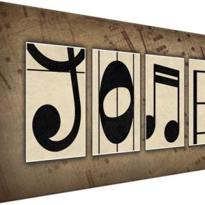Personalized Music Name Art For Musicians - Unique Wall Décor