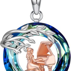 Sterling Silver Tree Of Life Necklace - Music & Sport Pendant Gift