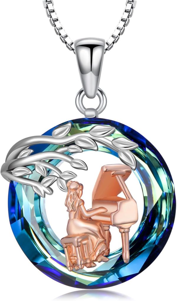 Sterling Silver Tree Of Life Necklace - Music & Sport Pendant Gift