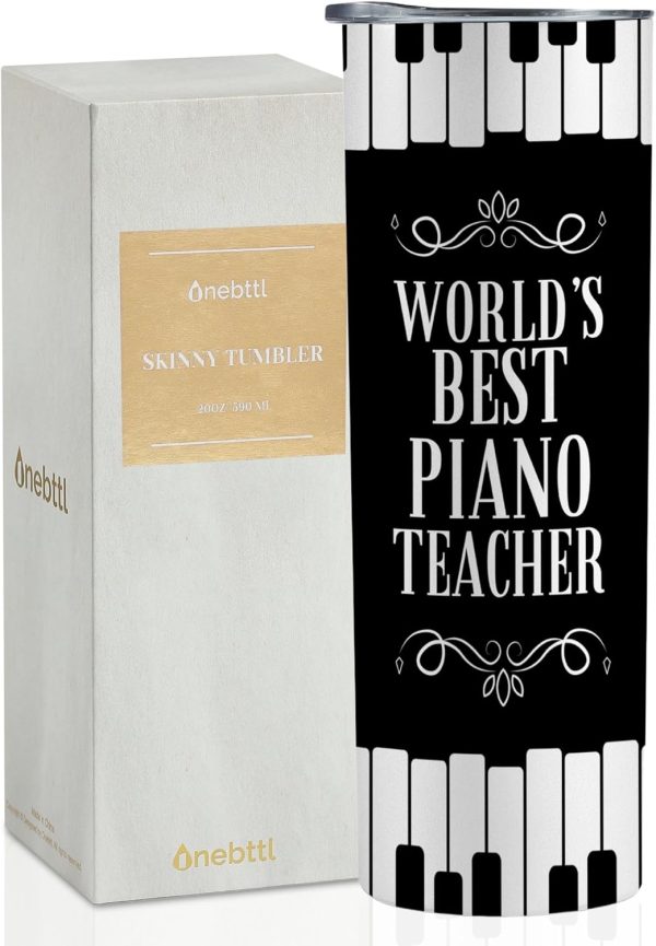 Best Piano Teacher Tumbler Gift - Onebttl 20oz Cup