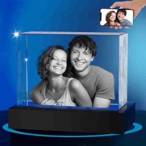 Best Personalized 3d Photo Crystal For Couples & Anniversaries