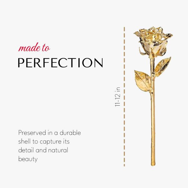 Forever Rose - 24k Gold Dipped Romantic Gift For Women & Men - Image 3