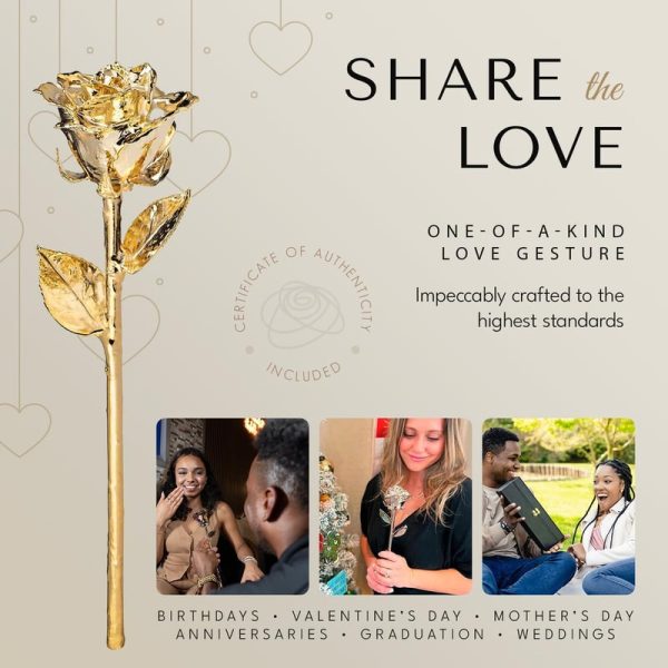 Forever Rose - 24k Gold Dipped Romantic Gift For Women & Men - Image 4