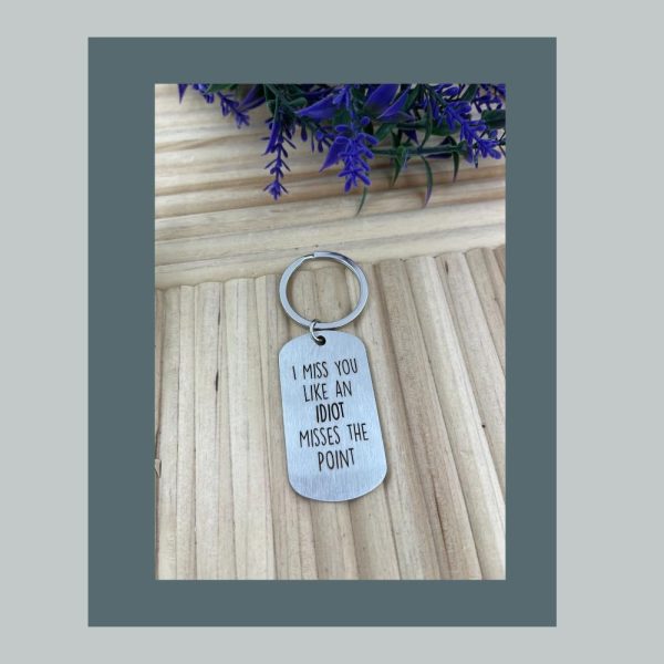Best Long Distance Keychain Gift For Boyfriend - Funny 'i Miss You' Token - Image 4