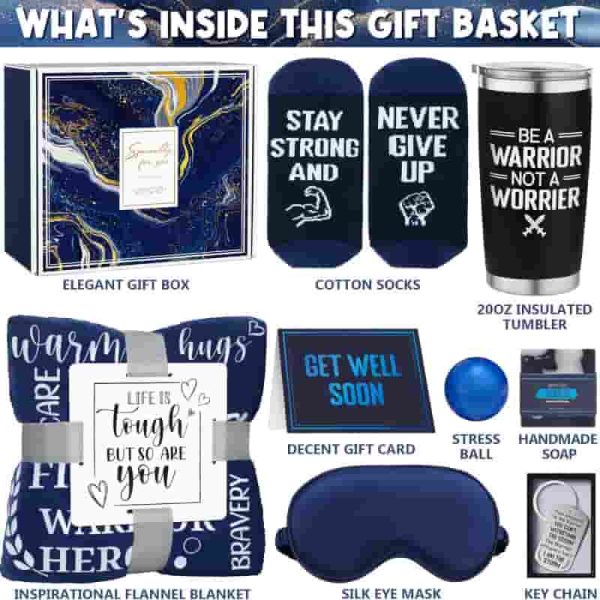 Best Get Well Soon Gift Basket For Men - Feel Better Care Package - Image 2