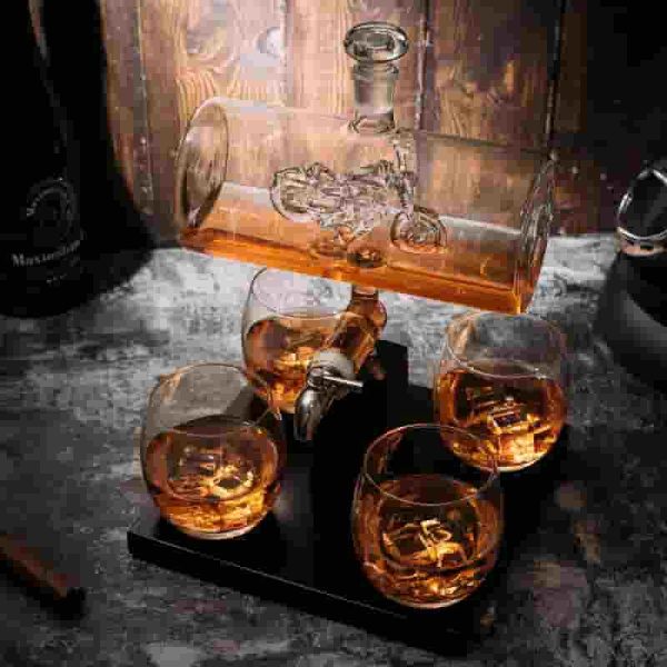Best Motorcycle Whiskey Decanter Set With Glasses - Unique Gifts For Men - Image 5