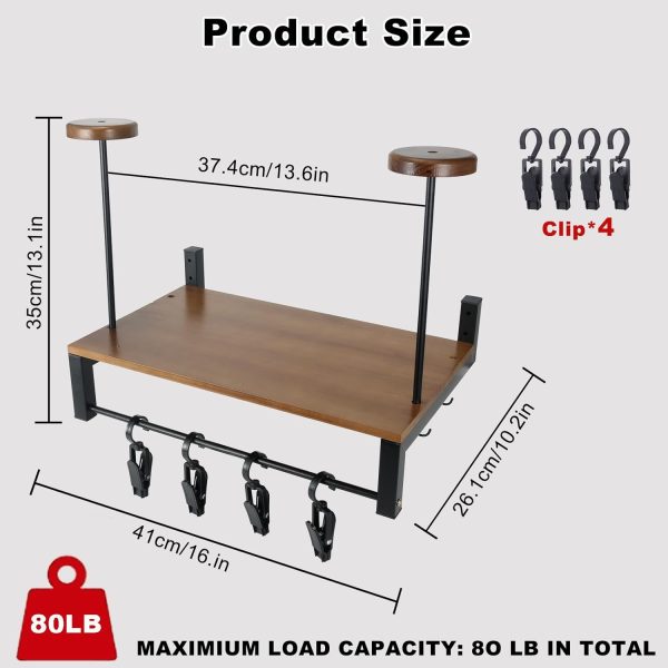 Best Double Motorcycle Helmet Wall Mount With Storage Rack - Image 2