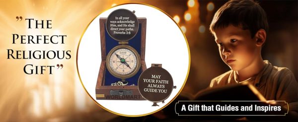 Best Baptism Compass Gift With Scripture For Boys & Men - Image 5