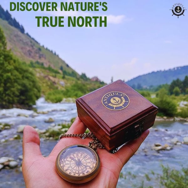 Sentimental Brass Compass With Box - Perfect Graduation Gift - Image 6