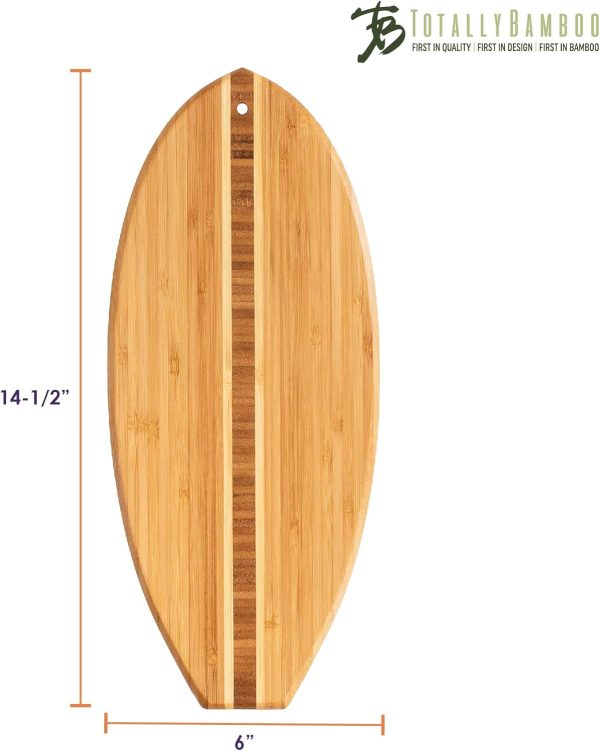 Best Surfer Bamboo Cutting Board - 14.5" X 6" - Image 2
