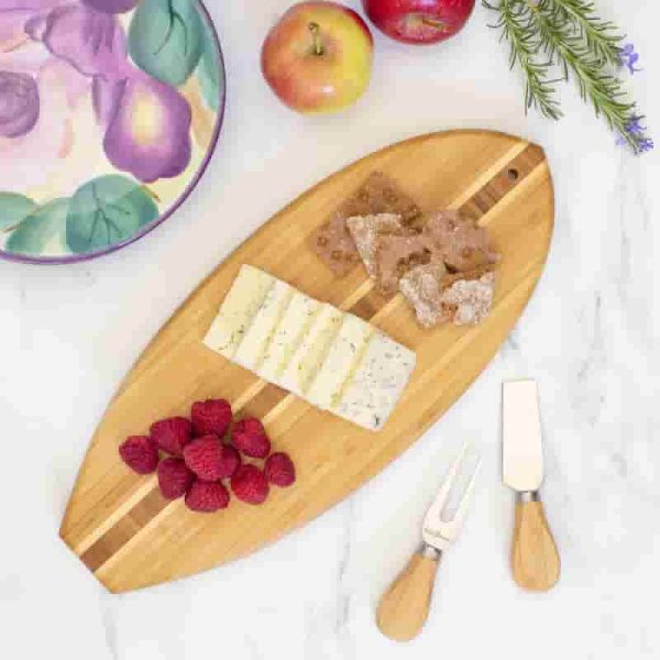 Best Surfer Bamboo Cutting Board - 14.5" X 6" - Image 5
