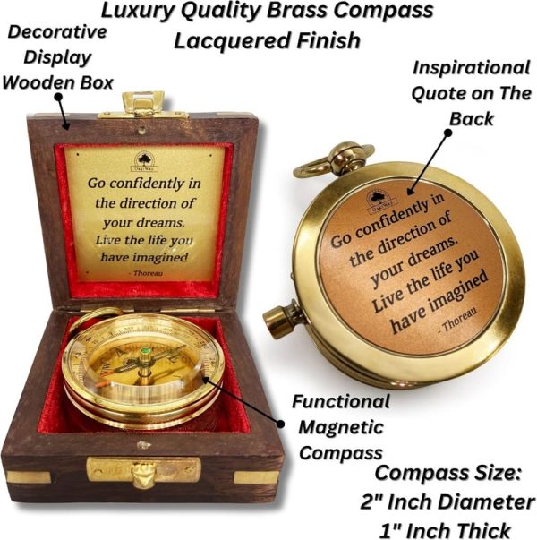 Best Inspirational Compass For 2025 Graduation - Perfect Gift For Him - Image 3