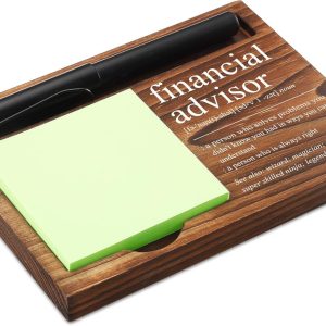 Financial Advisor Desk Gift: Notepad & Pen Holder