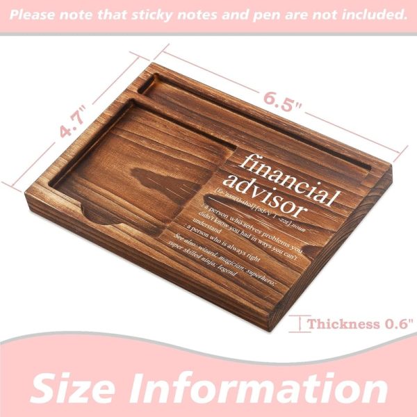 Financial Advisor Desk Gift: Notepad & Pen Holder - Image 2