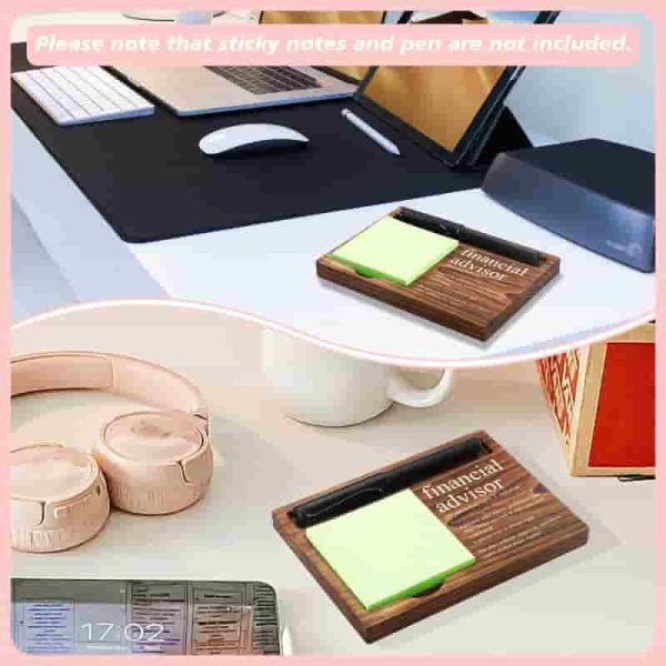 Financial Advisor Desk Gift: Notepad & Pen Holder - Image 4