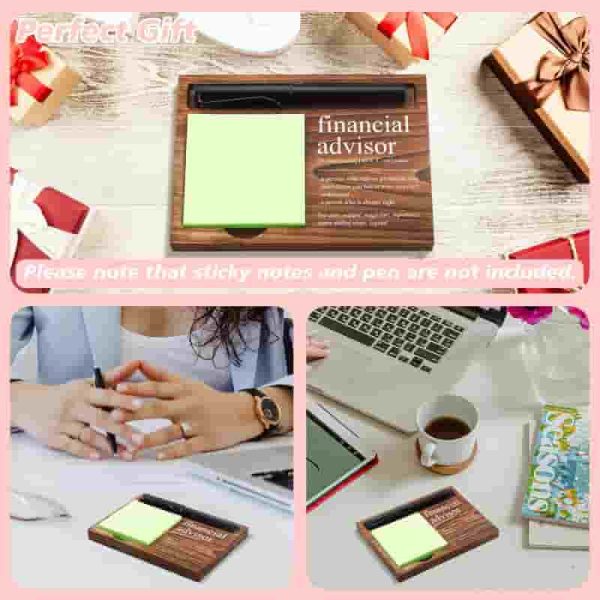 Financial Advisor Desk Gift: Notepad & Pen Holder - Image 5